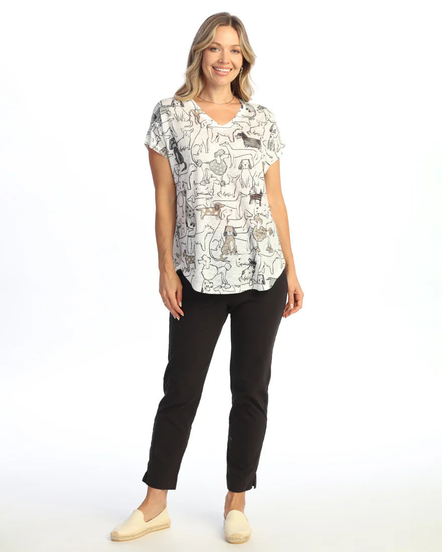 Paw Pals V-Neck Dolman Sleeve Top