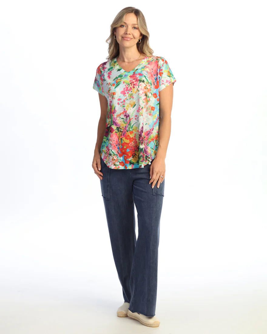Emilia V-Neck Dolman Sleeve Top
