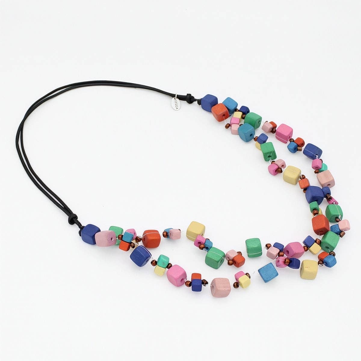 Multi Color Lia Floating Bead Necklace