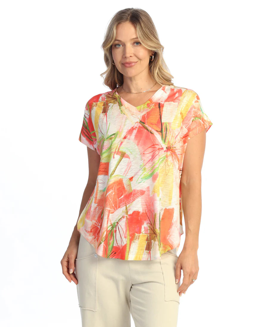 Zoey V-Neck Dolman Sleeve Top