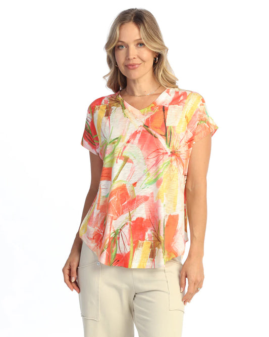 Zoey V-Neck Dolman Sleeve Top