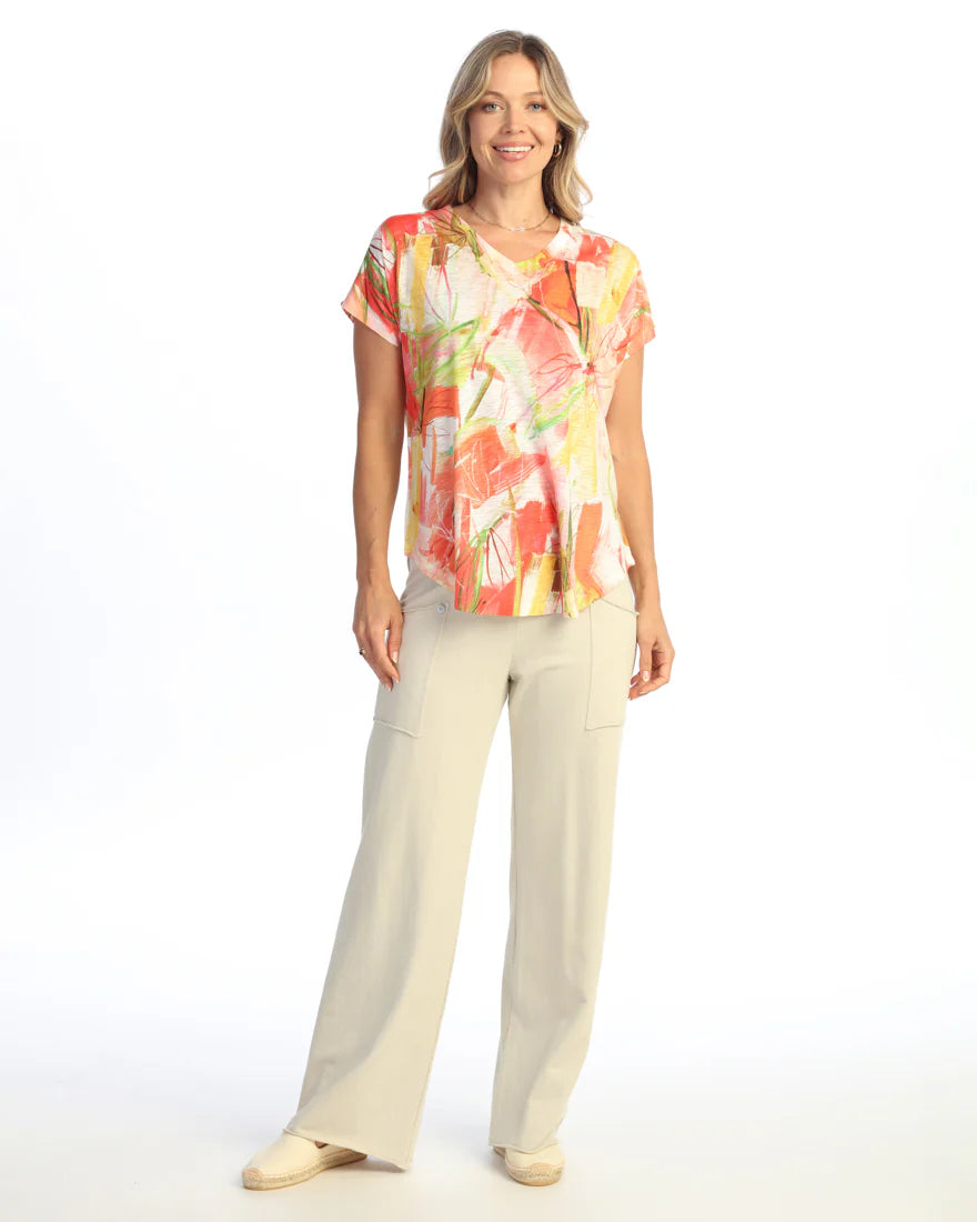 Zoey V-Neck Dolman Sleeve Top