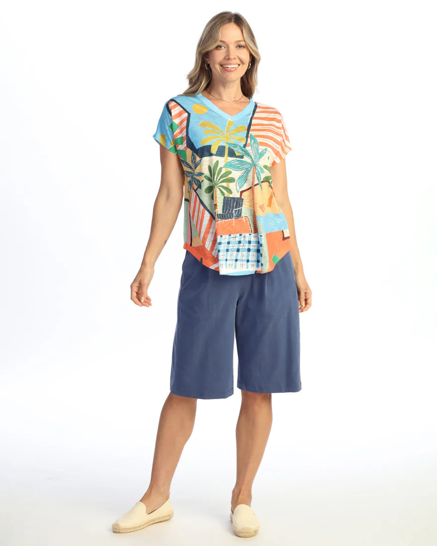 Siesta V-Neck Dolman Sleeve Top