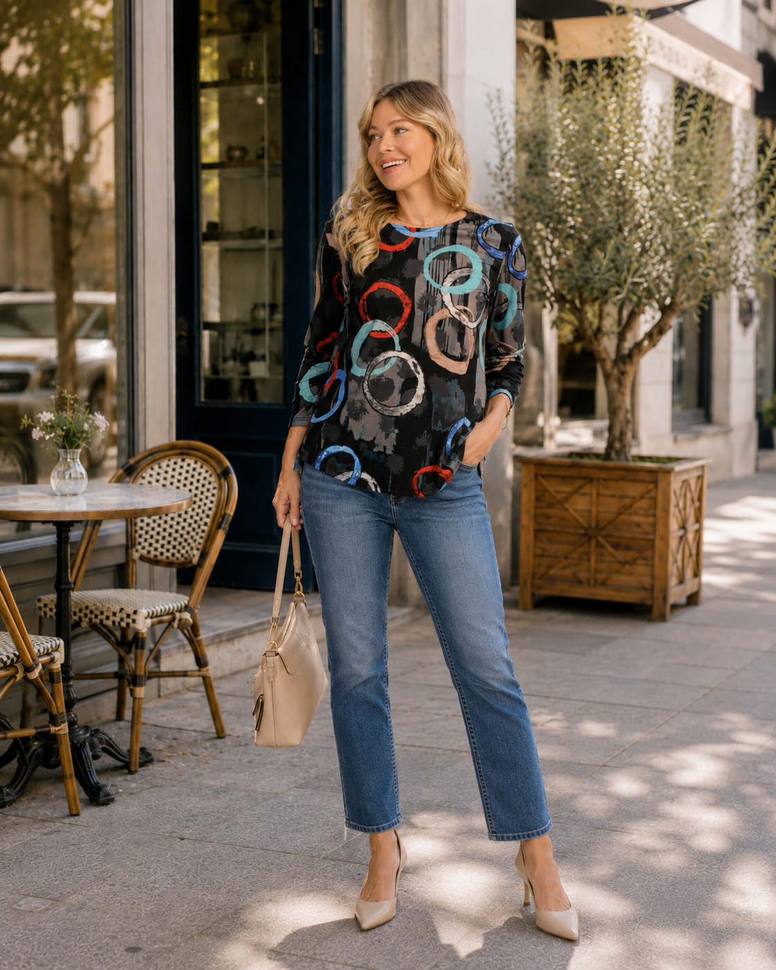LAGOON SOFT-TOUCH ROUND HEM TOP