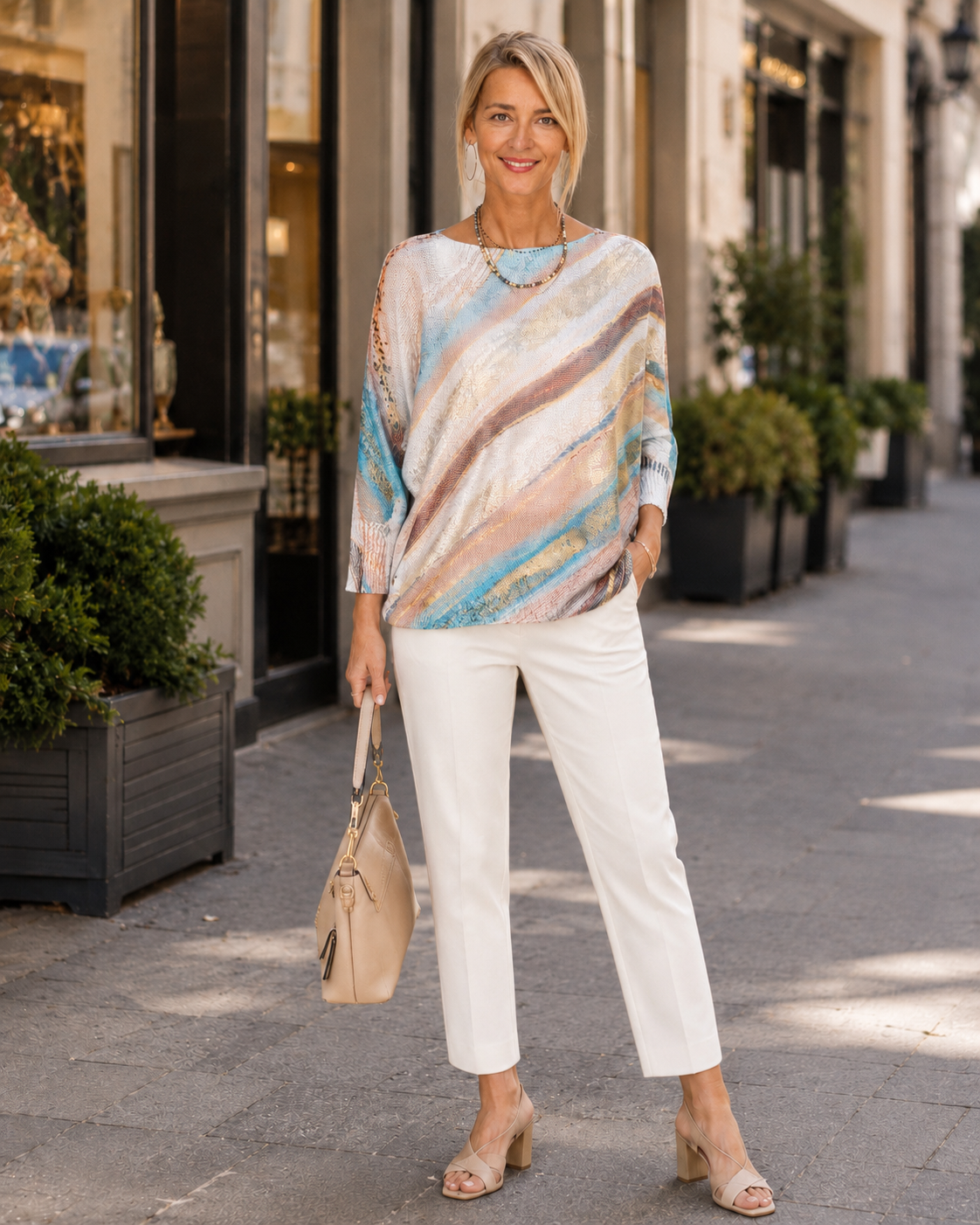 Soft Horizon Dolman Top