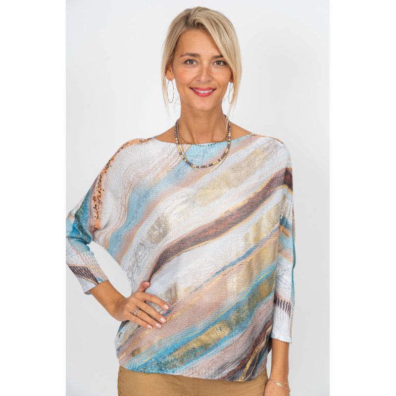 Soft Horizon Dolman Top