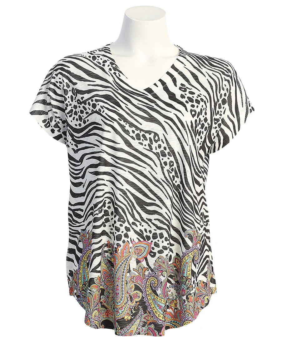 Serengeti V-Neck Dolman Sleeve Top