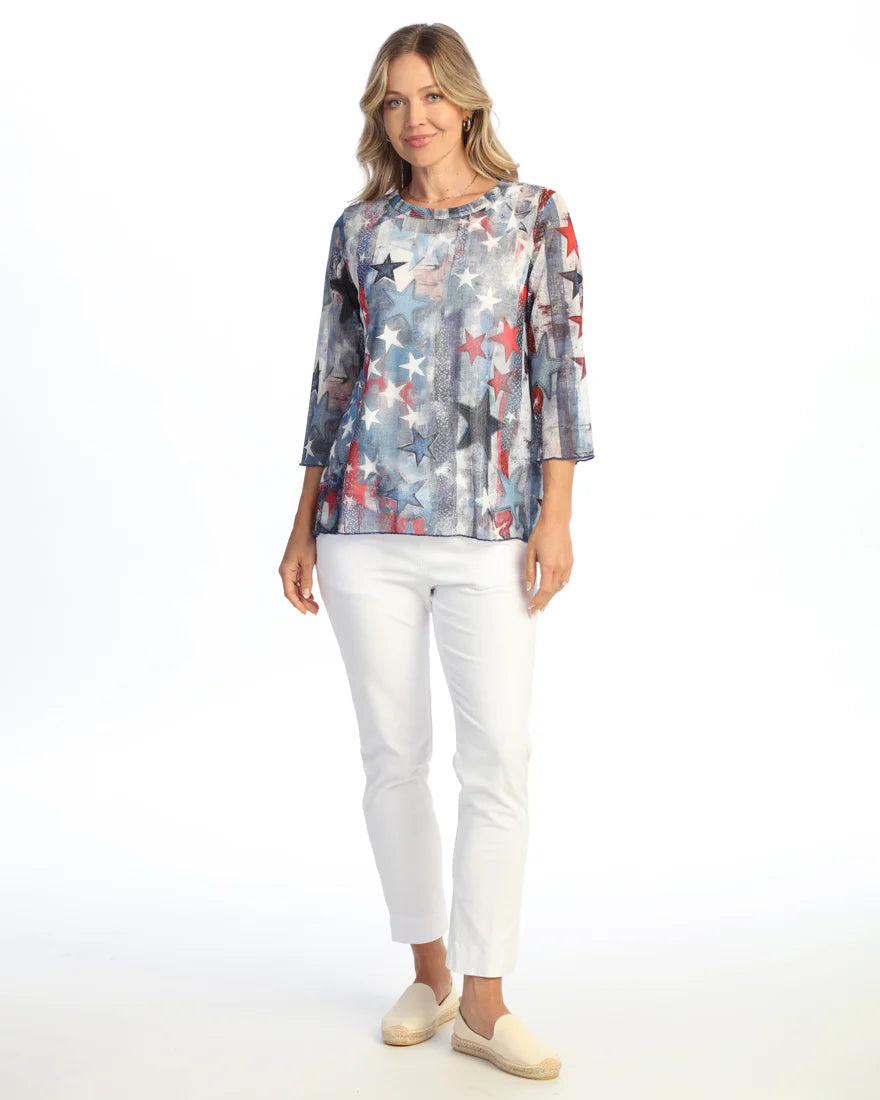 Glory Days Crepe Mesh Top With Tank