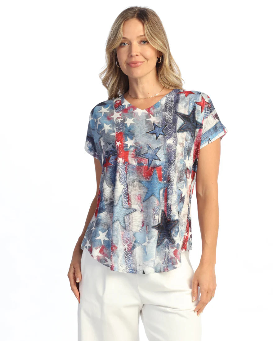 Glory Days V-Neck Dolman Sleeve Top