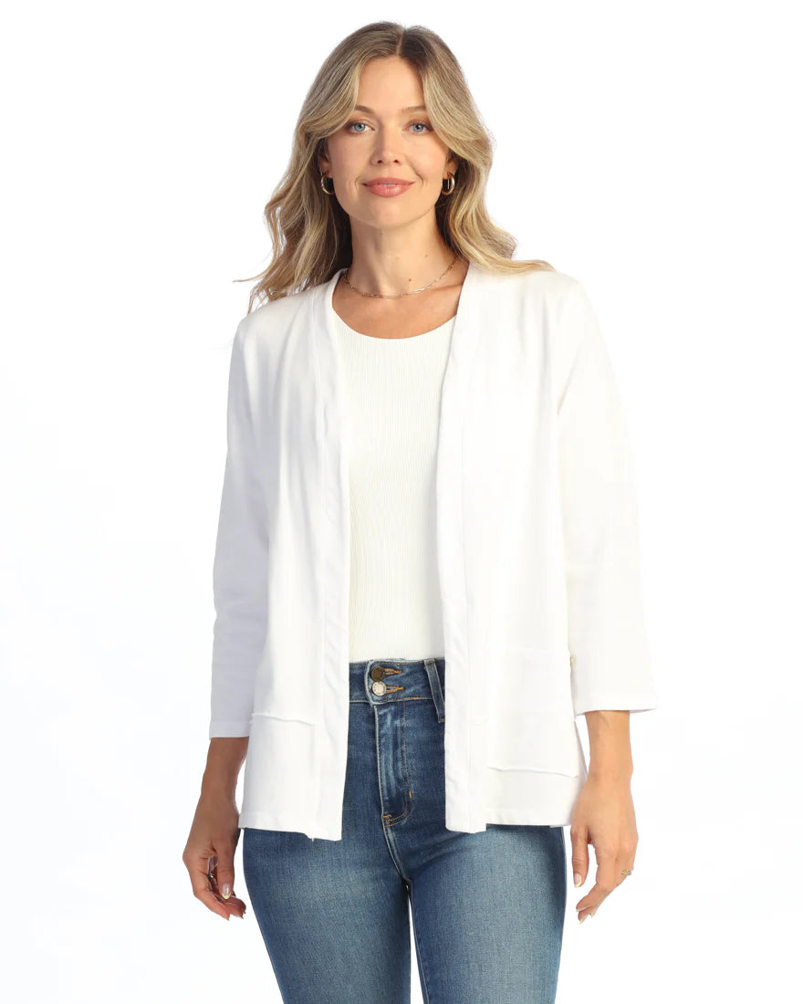 White Everyday Soft Blazer Jacket