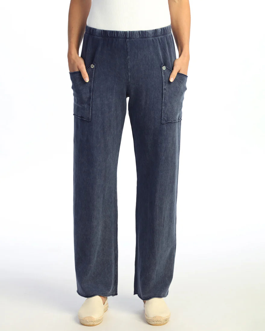 Denim Soft Stretch Wide-Leg Pant