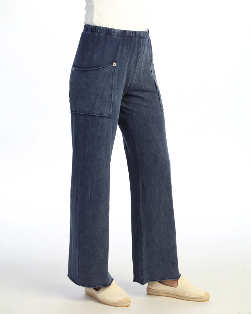 Denim Soft Stretch Wide-Leg Pant