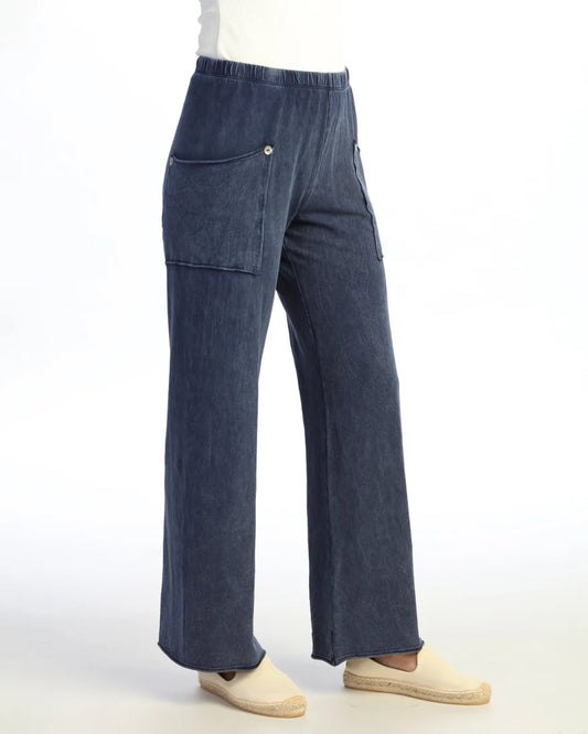 Denim Soft Stretch Wide-Leg Pant