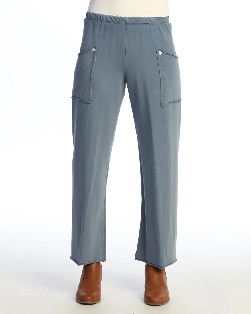 Vintage Denim Soft Stretch Wide-Leg Pant