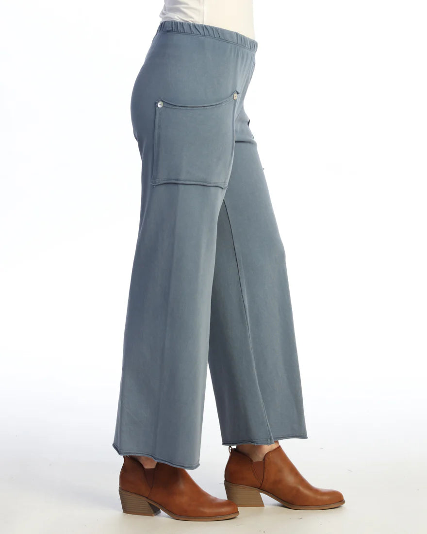 Vintage Denim Soft Stretch Wide-Leg Pant