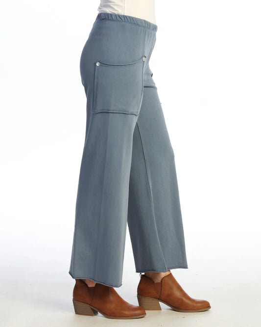 Vintage Denim Soft Stretch Wide-Leg Pant