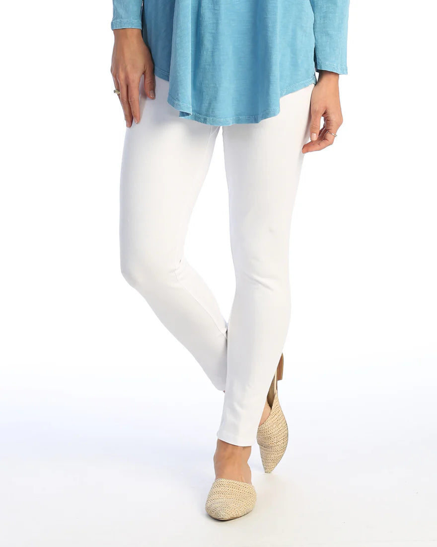 White Essential Mineral Wash Stretch Legging