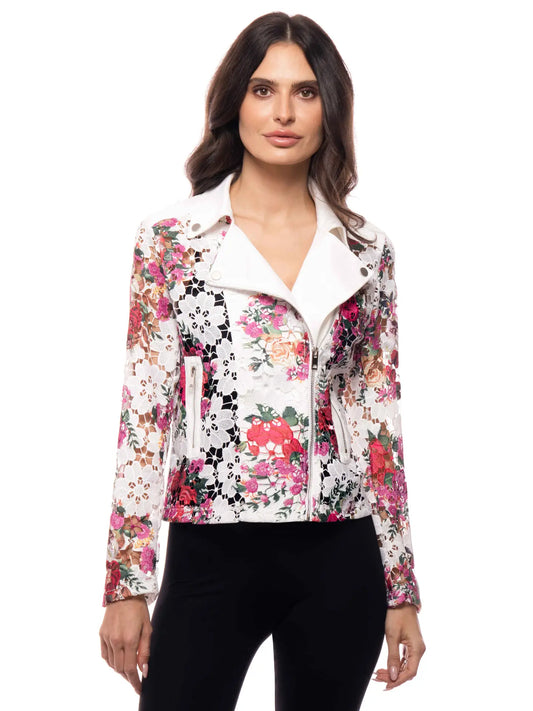 Painted Garden Moto Jacket